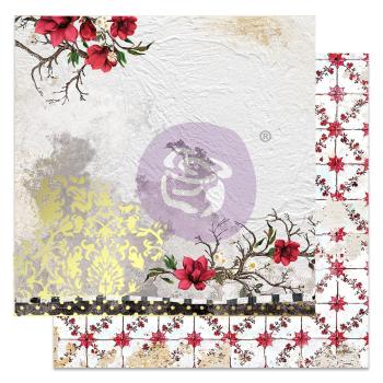 Prima Marketing - Designpapier "Magnolia Rouge" Paper Pack 12x12 Inch - 26 Bogen