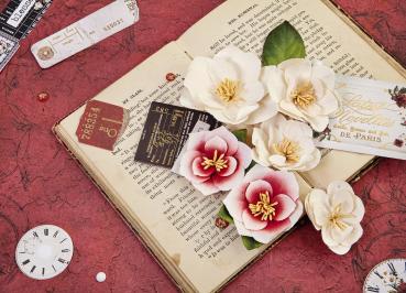 Prima Marketing - Papier Blumen "Magnolia Rouge" Flowers Blushing Florals