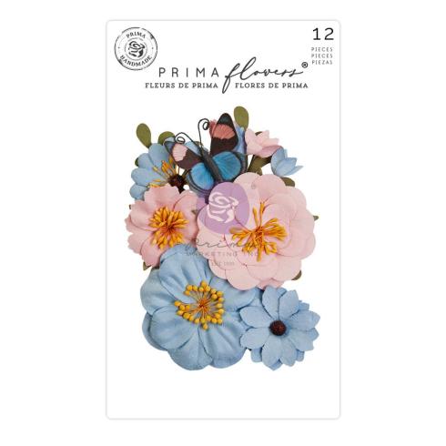 Prima Marketing - Papier Blumen "Spring Abstract" Flowers Traced Memories