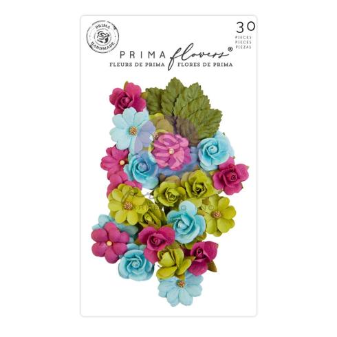 Prima Marketing - Papier Blumen "Postcards from Paradise" Flowers Aloha