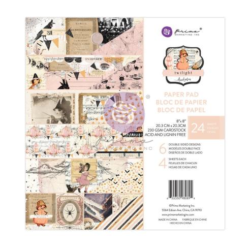 Prima Marketing - Designpapier "Twilight" Paper Pack 8x8 Inch - 24 Bogen