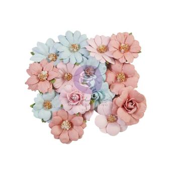 Prima Marketing - Papier Blumen "French Blue" Flowers Orchestral Melody