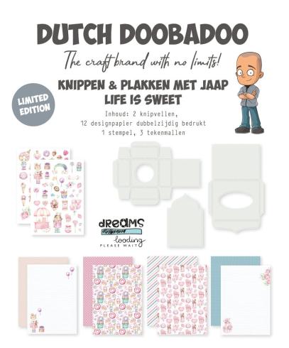 Dutch Doobadoo - Papier Kit "Life is Sweet" Crafty Kit - 12 Bogen