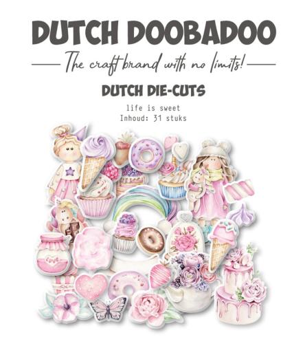 Dutch Doobadoo - Stanzteile "Life is Sweet 1" Die Cuts