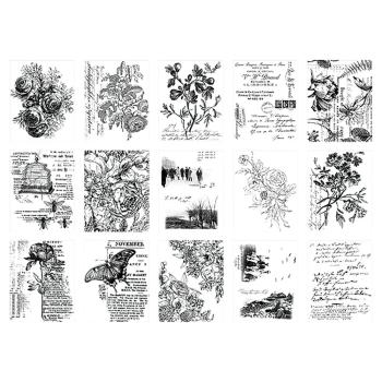 Tim Holtz - Idea Ology - Decoupage Papier "Collage Paper Serendipity" Paper Pack 5x6 Inch - 30 Bogen 