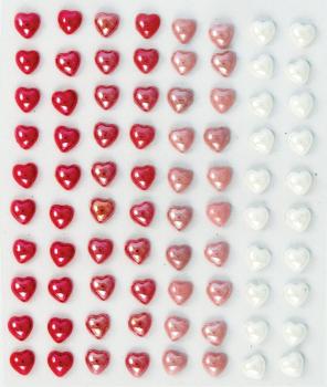 Craft Consortium - Enamel Dots "Hearts" 80 Klebesteine 