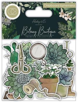 Craft Consortium - Stanzteile "Botany Boutique" Chipboard Ephemera