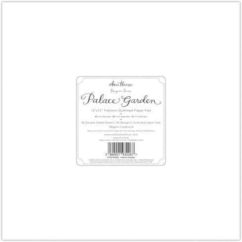 Craft Consortium - Designpapier "Palace Garden" Paper Pad 12x12 Inch - 30 Bogen