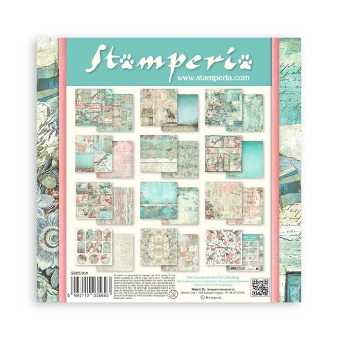 Stamperia - Designpapier "Wonderland" Paper Pack 8x8 Inch - 10 Bogen