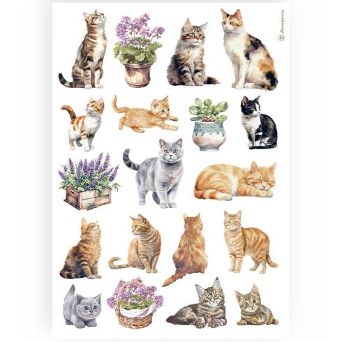 Stamperia - Decopatch Papier "Cats" Decoupage A4 - 6 Bogen  