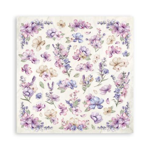 Stamperia - Designpapier "Lavender" Paper Pack 12x12 Inch - 10 Bogen