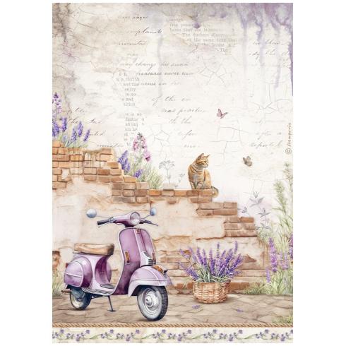 Stamperia - Decopatch Papier "Vespa" Decoupage A4 - 6 Bogen  