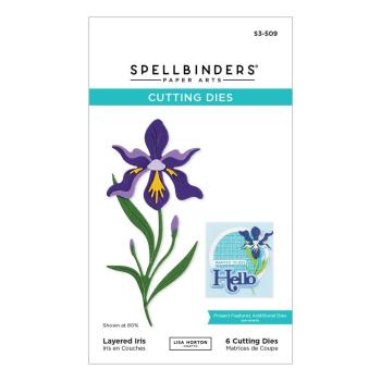 Spellbinders - Stanzschablone "Layered Iris" Dies