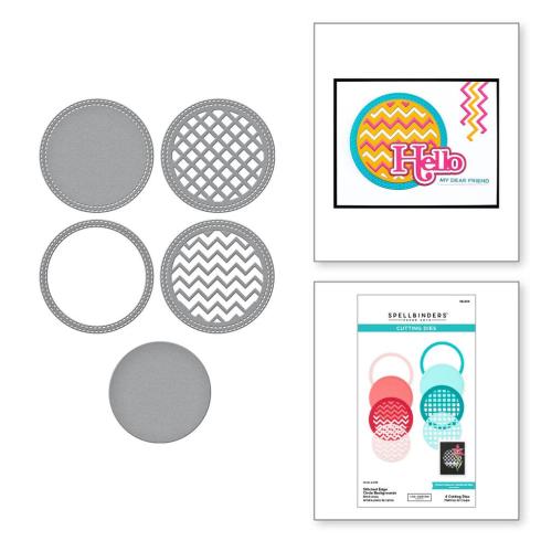 Spellbinders - Stanzschablone "Stitched Edge Circle Backgrounds" Dies