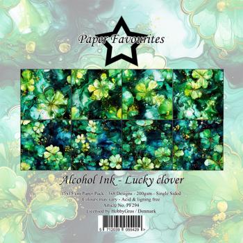 Paper Favourites - Designpapier "Alcohol Ink - Lucky Clover" Paper Pack 6x6 Inch - 24 Bogen