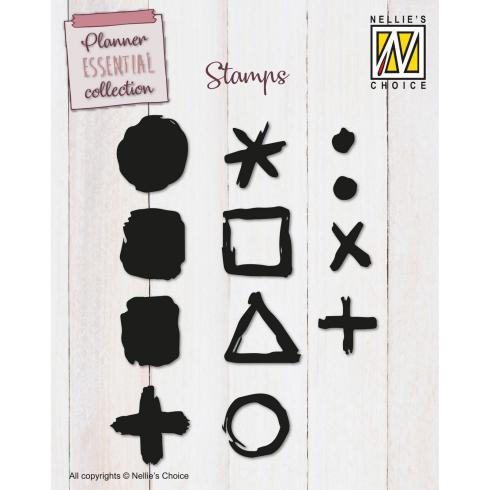 Nellie Snellen - Stempelset "Checkpoints" Clear Stamps Planer Essential Collection