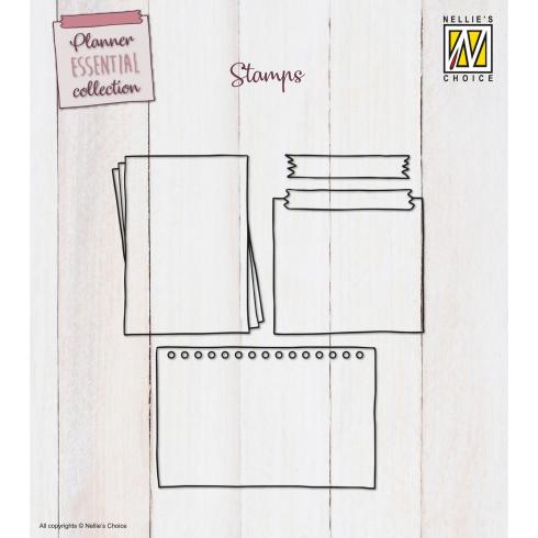 Nellie Snellen - Stempelset "Checklists" Clear Stamps Planer Essential Collection