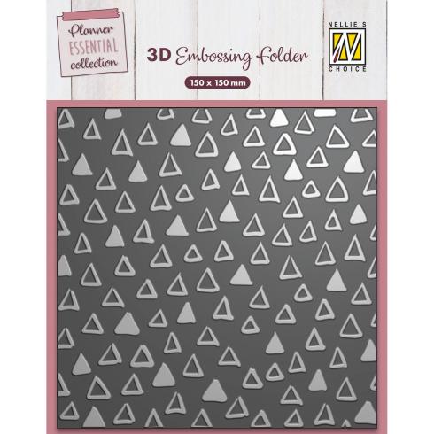 Nellie Snellen - Prägefolder "Triangles" 3D Embossing Folder 