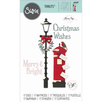 Sizzix - Stanzschablone "Letters at Christmas" Thinlits Craft Dies by Olivia Rose