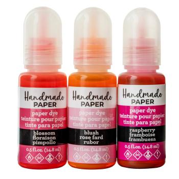 American Crafts - Handmade Paper Dyes "Pinks" Farbe für Papierschöpfen 3x5oz ( 3x14,5ml )