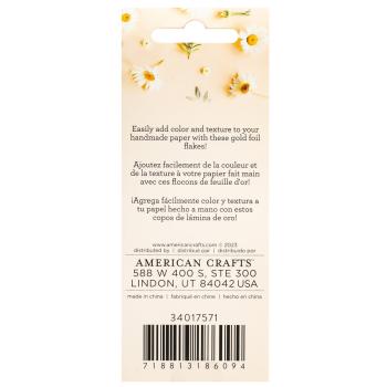 American Crafts - Vergoldungsflocken "Gold" Handmade Paper - Foil Flakes 20g