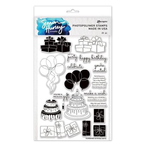 Ranger - Stempelset by Simon Hurley Create "Birthday Party" Clear Stamps