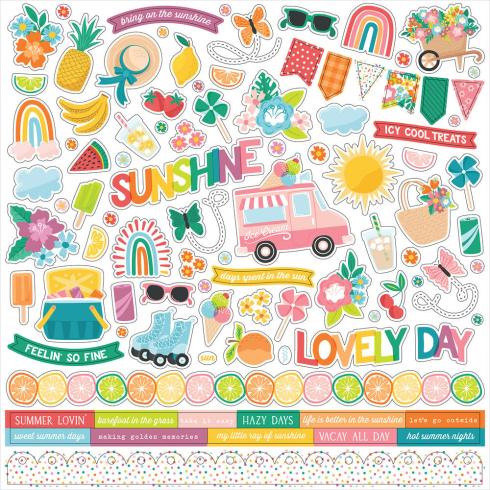 Echo Park - Designpapier "Sunny Days Ahead" Collection Kit 12x12 Inch - 12 Bogen