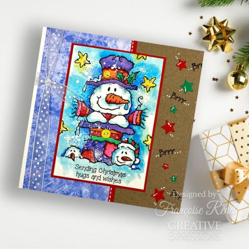 Woodware - Stempelset "Top Hat Snowman" Clear Stamps Design by Francoise Read