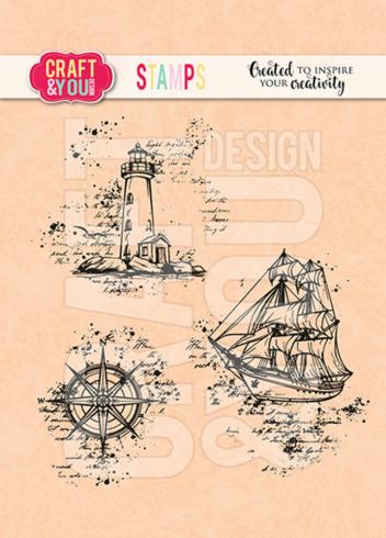 Craft & You Design - Stempelset "Sea Travel" Clear Stamps