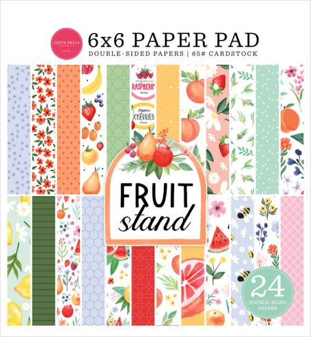 Carta Bella - Designpapier "Fruit Stand" Paper Pad 6x6 Inch - 24 Bogen