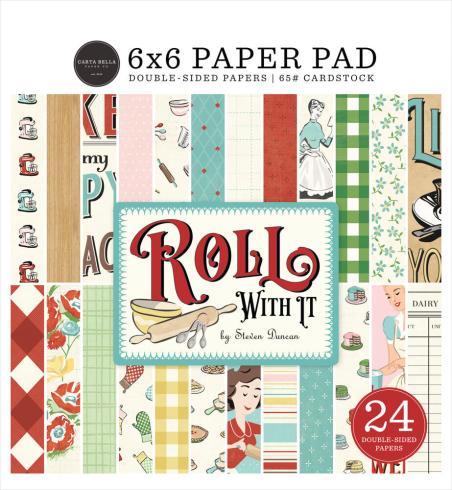 Carta Bella - Designpapier "Roll With It" Paper Pad 6x6 Inch - 24 Bogen