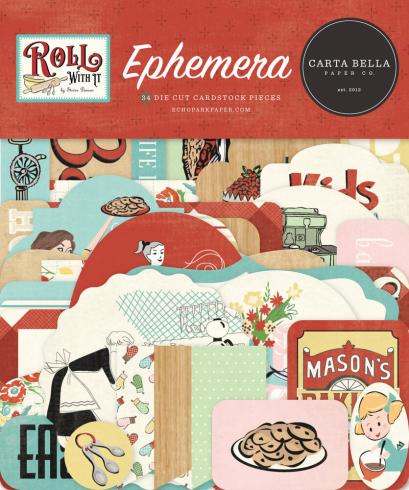 Carta Bella - Stanzteile "Roll With It" Ephemera