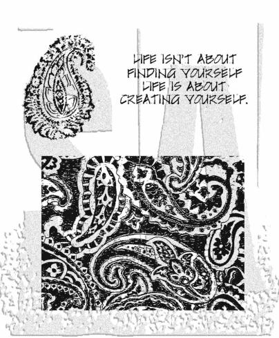 Stampers Anonymous - Gummistempelset "Paisley Prints" Cling Stamp Design by Tim Holtz
