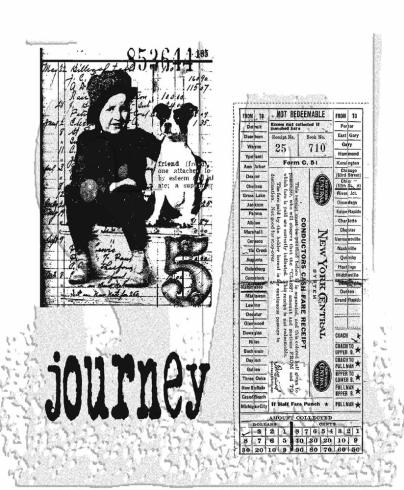 Stampers Anonymous - Gummistempelset "Traveling Friends" Cling Stamp Design by Tim Holtz