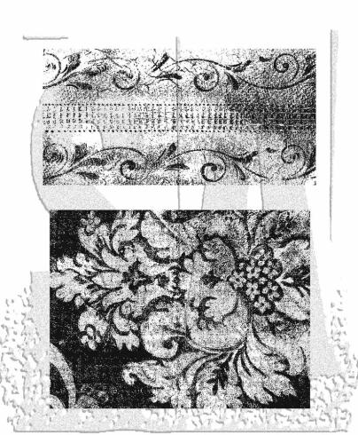 Stampers Anonymous - Gummistempelset "Weathered Textiles" Cling Stamp Design by Tim Holtz