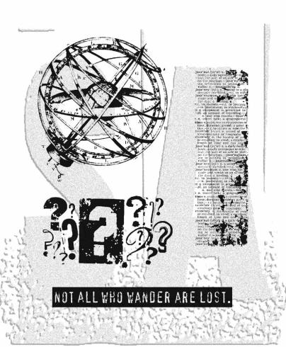 Stampers Anonymous - Gummistempelset "World Traveler" Cling Stamp Design by Tim Holtz