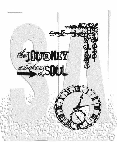 Stampers Anonymous - Gummistempelset "Soulful Journey" Cling Stamp Design by Tim Holtz