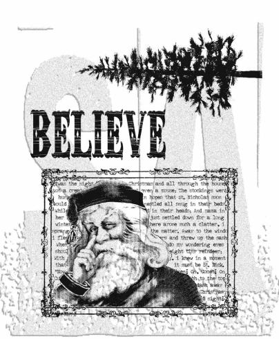 Stampers Anonymous - Gummistempelset "Just Believe" Cling Stamp Design by Tim Holtz