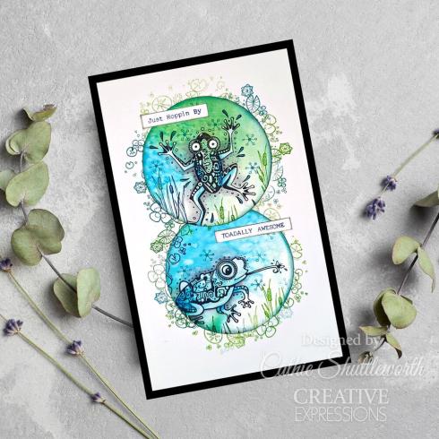 Creative Expressions - Stempelset "Toadally Awesome" Clear Stamps 6x8 Inch Design by Dora