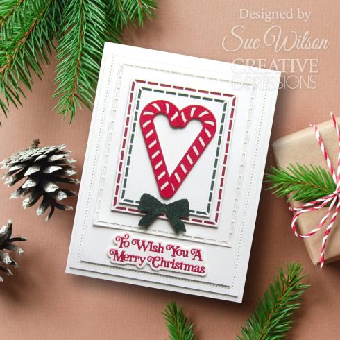 Creative Expressions - Stanzschablone "Festive Collection Candy Canes" Craft Dies Design by Sue Wilson