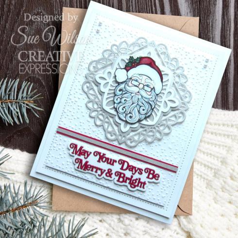 Creative Expressions - Stanzschablone "Festive Collection May Your Day Be Merry & Bright" Craft Dies Design by Sue Wilson