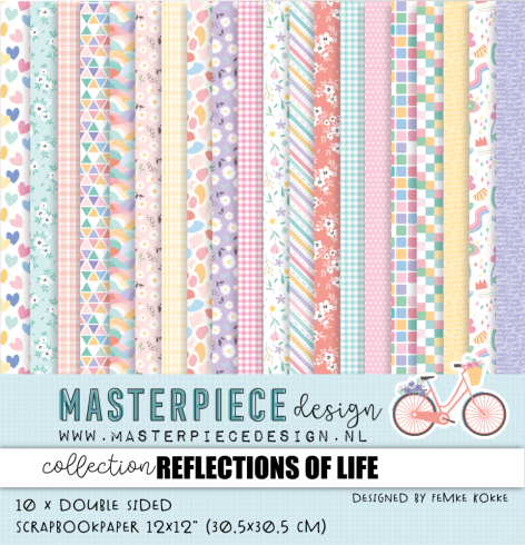 Masterpiece Design - Designpapier "Reflections of Life" Paper Pack 12x12 Inch - 10 Bogen