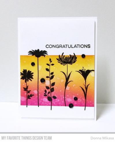 My Favorite Things - Stempelset "Flower Silhouettes" Clear Stamps