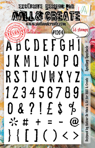 AALL and Create - Stempelset A5 "Spelling Spectacle" Clear Stamps