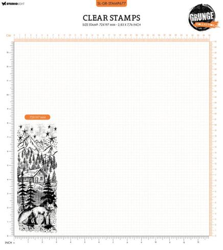 Studio Light - Stempel "Fox In Forest" Clear Stamps Grunge Collection