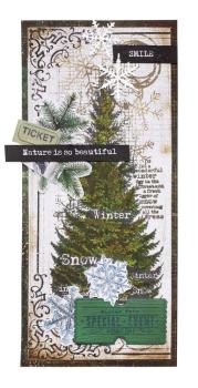 Studio Light - Stempel "Winter Pine Tree" Clear Stamps Grunge Collection