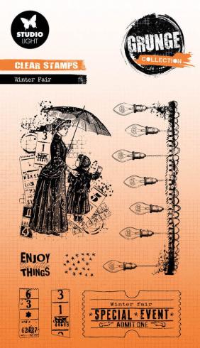 Studio Light - Stempelset "Winter Fair" Clear Stamps Grunge Collection