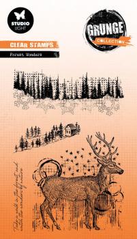 Studio Light - Stempelset "Forest Wonder" Clear Stamps Grunge Collection