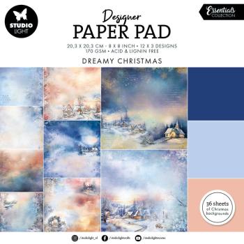 Studio Light - Designpapier "Dreamy Christmas" Paper Pack 8x8 Inch - 36 Bogen