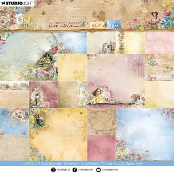 Studio Light - Designpapier "Wild & Free" Paper Pack 8x8 Inch - 36 Bogen